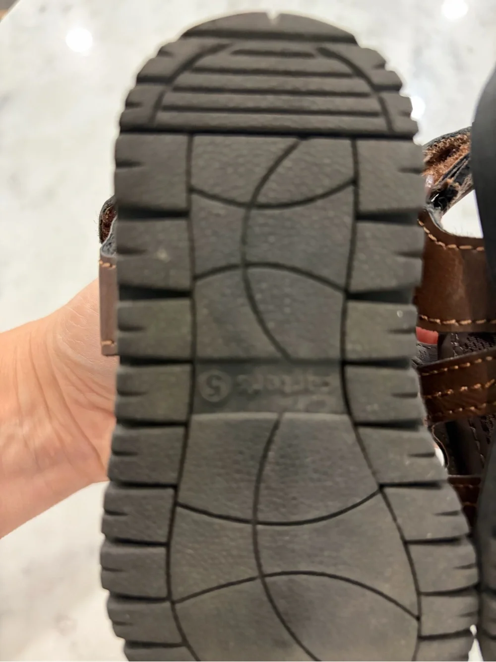 Carter's Brown Boys Closed-Toe Fisherman Sandals